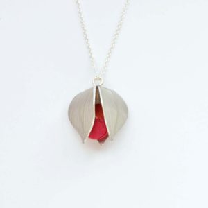 Collier Physalis rouge